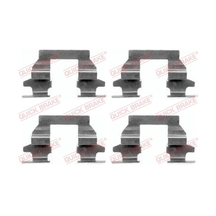 Priedų komplektas, diskinių stabdžių trinkelės QUICK BRAKE 109-1625