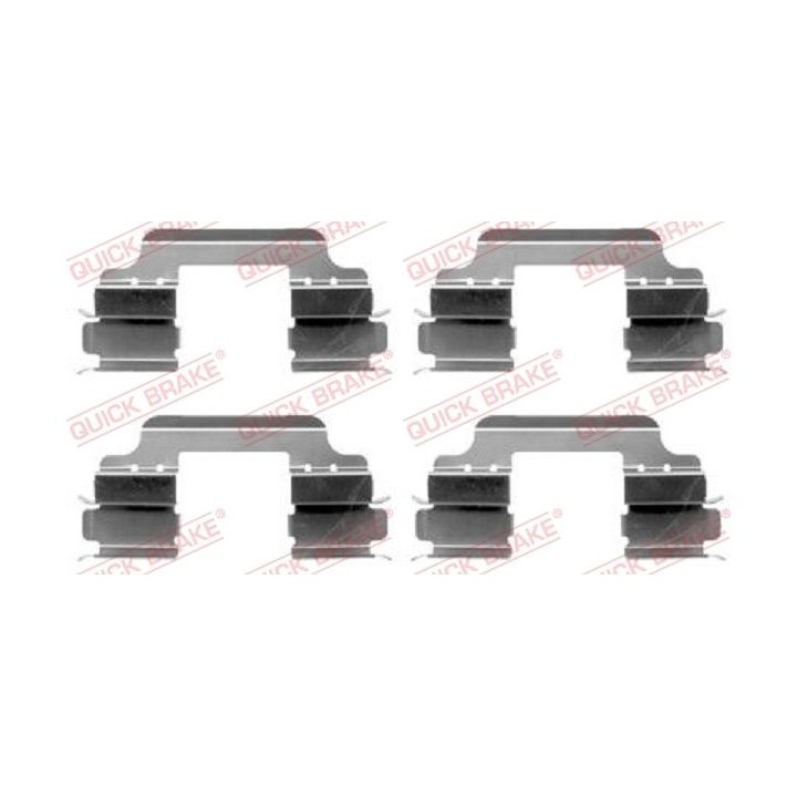 Priedų komplektas, diskinių stabdžių trinkelės QUICK BRAKE 109-1648