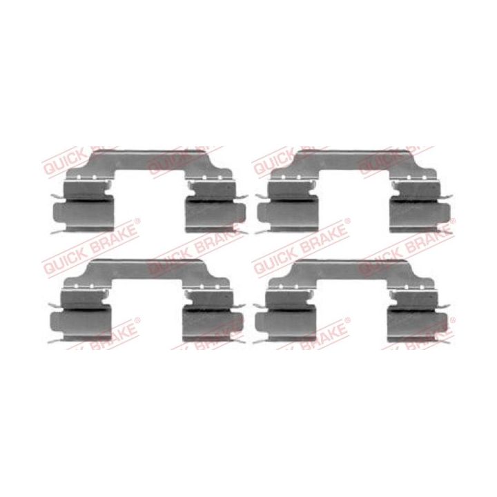 Priedų komplektas, diskinių stabdžių trinkelės QUICK BRAKE 109-1649