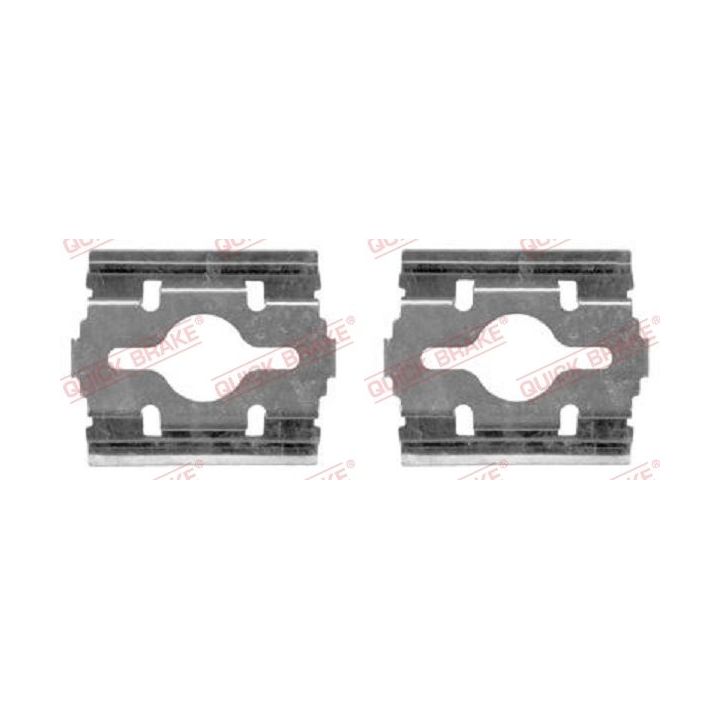 Priedų komplektas, diskinių stabdžių trinkelės QUICK BRAKE 109-1657