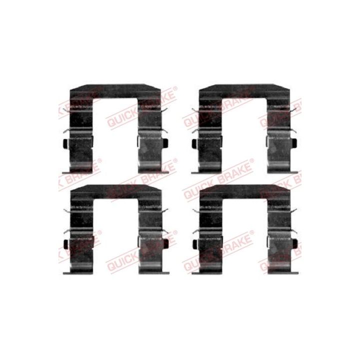 Priedų komplektas, diskinių stabdžių trinkelės QUICK BRAKE 109-1665