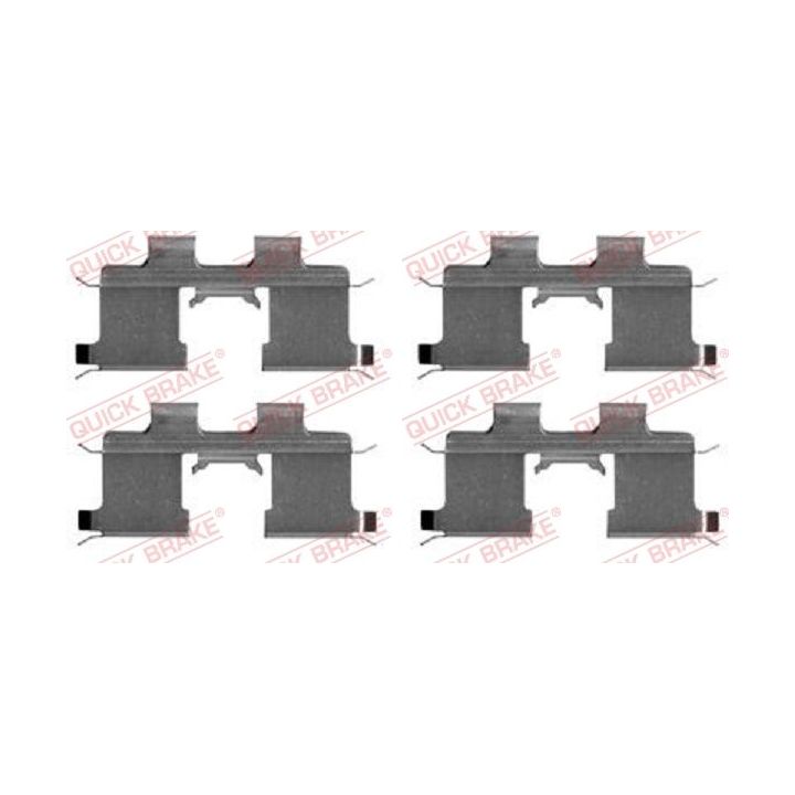 Priedų komplektas, diskinių stabdžių trinkelės QUICK BRAKE 109-1667