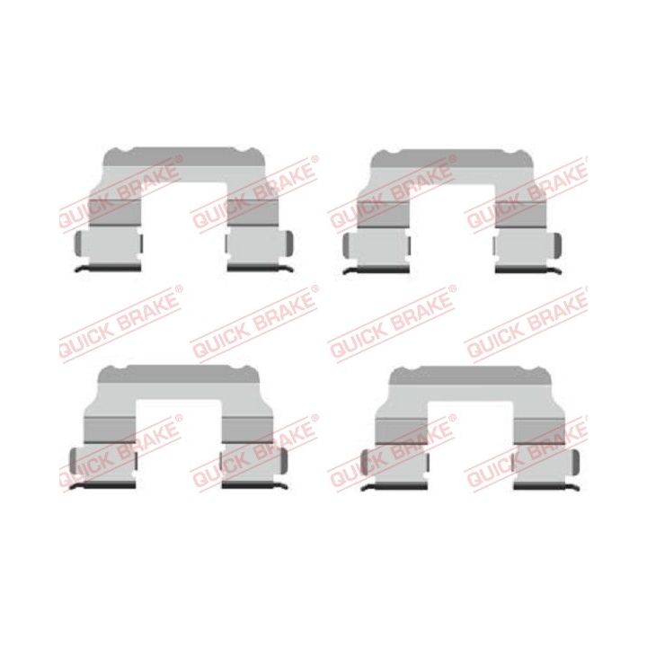Priedų komplektas, diskinių stabdžių trinkelės QUICK BRAKE 109-1689