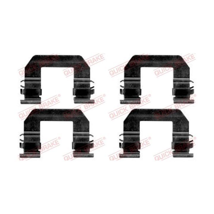 Priedų komplektas, diskinių stabdžių trinkelės QUICK BRAKE 109-1693