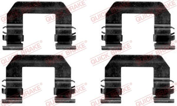 Priedų komplektas, diskinių stabdžių trinkelės QUICK BRAKE 109-1693