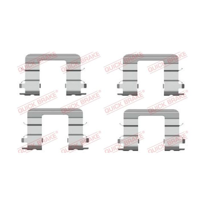 Priedų komplektas, diskinių stabdžių trinkelės QUICK BRAKE 109-1696
