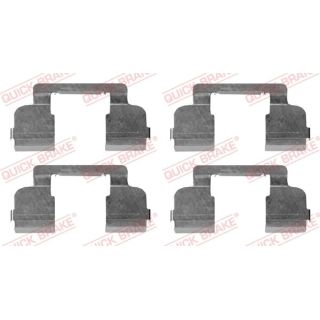 Priedų komplektas, diskinių stabdžių trinkelės QUICK BRAKE 109-1698