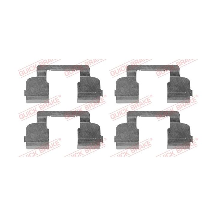 Priedų komplektas, diskinių stabdžių trinkelės QUICK BRAKE 109-1698