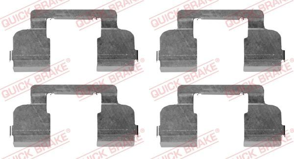 Priedų komplektas, diskinių stabdžių trinkelės QUICK BRAKE 109-1698