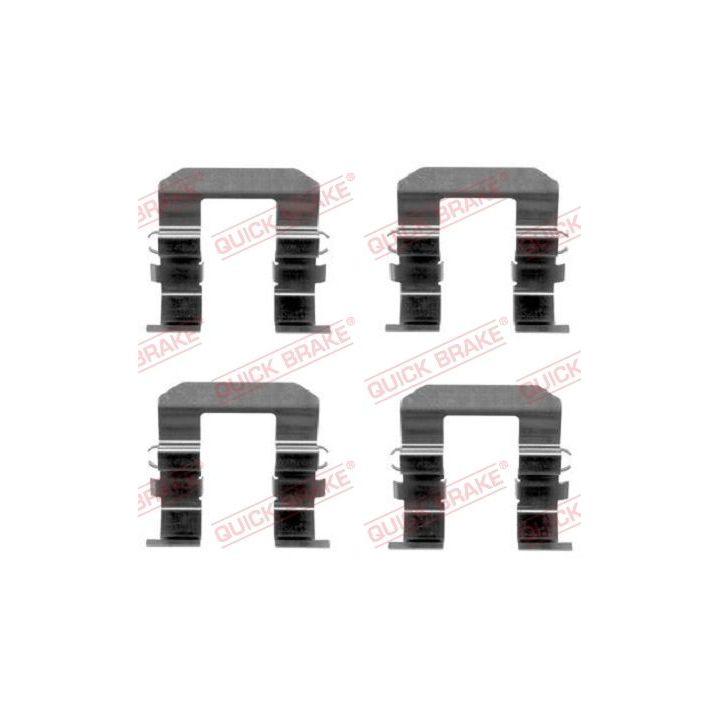 Priedų komplektas, diskinių stabdžių trinkelės QUICK BRAKE 109-1704
