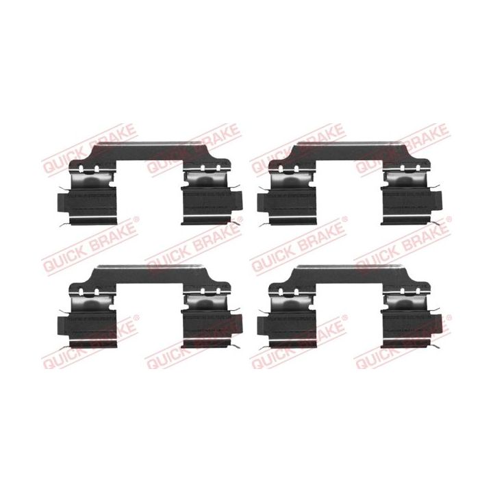 Priedų komplektas, diskinių stabdžių trinkelės QUICK BRAKE 109-1707