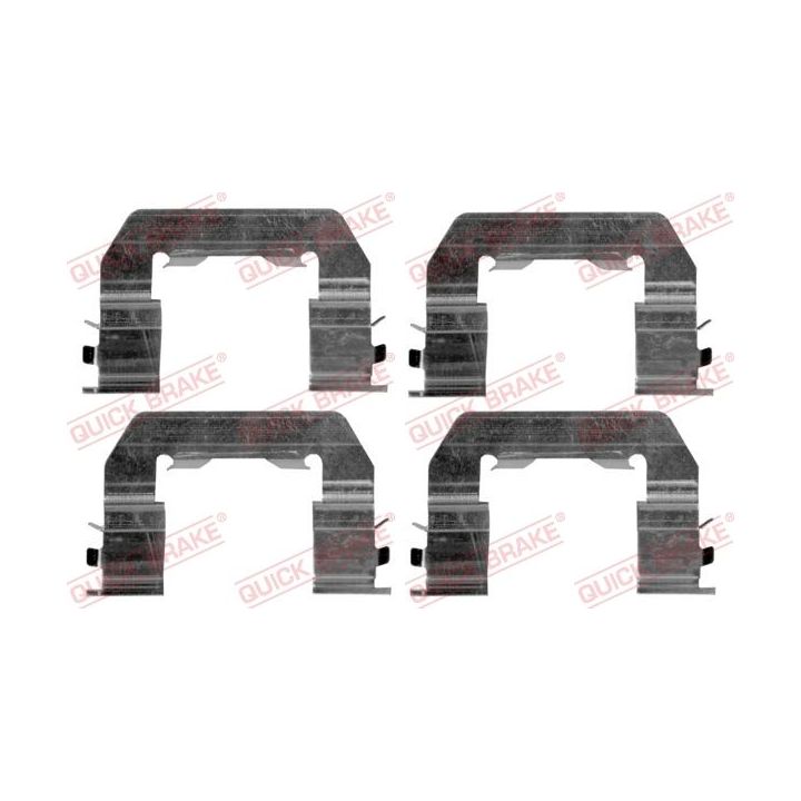 Priedų komplektas, diskinių stabdžių trinkelės QUICK BRAKE 109-1719
