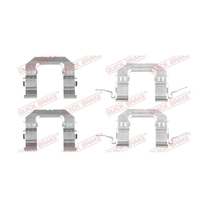 Priedų komplektas, diskinių stabdžių trinkelės QUICK BRAKE 109-1722