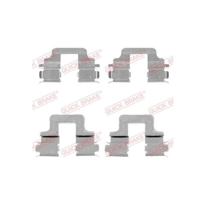 Priedų komplektas, diskinių stabdžių trinkelės QUICK BRAKE 109-1731