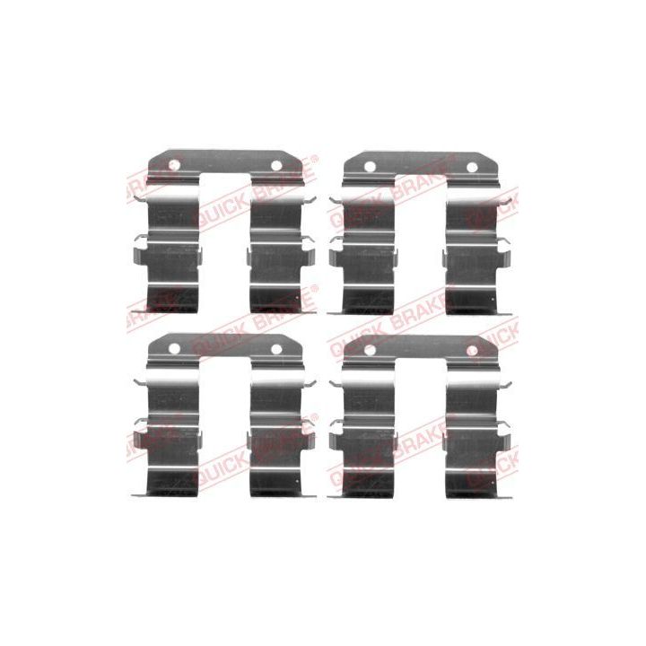 Priedų komplektas, diskinių stabdžių trinkelės QUICK BRAKE 109-1734