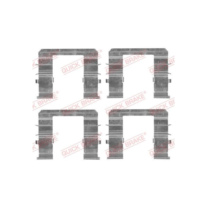 Priedų komplektas, diskinių stabdžių trinkelės QUICK BRAKE 109-1744