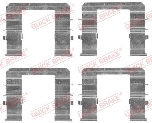 Priedų komplektas, diskinių stabdžių trinkelės QUICK BRAKE 109-1744
