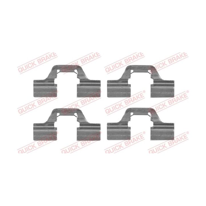 Priedų komplektas, diskinių stabdžių trinkelės QUICK BRAKE 109-1749
