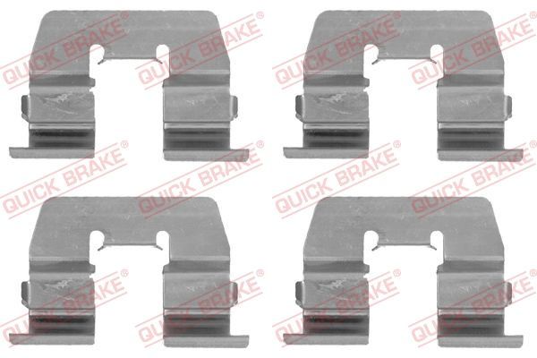 Priedų komplektas, diskinių stabdžių trinkelės QUICK BRAKE 109-1764