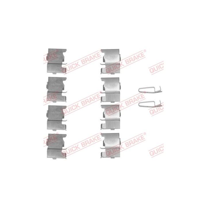 Priedų komplektas, diskinių stabdžių trinkelės QUICK BRAKE 109-1775