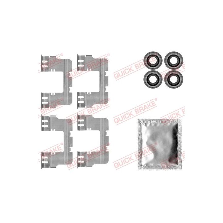 Priedų komplektas, diskinių stabdžių trinkelės QUICK BRAKE 109-1785