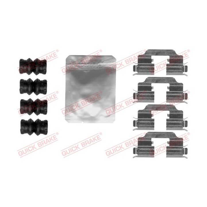 Priedų komplektas, diskinių stabdžių trinkelės QUICK BRAKE 109-1832