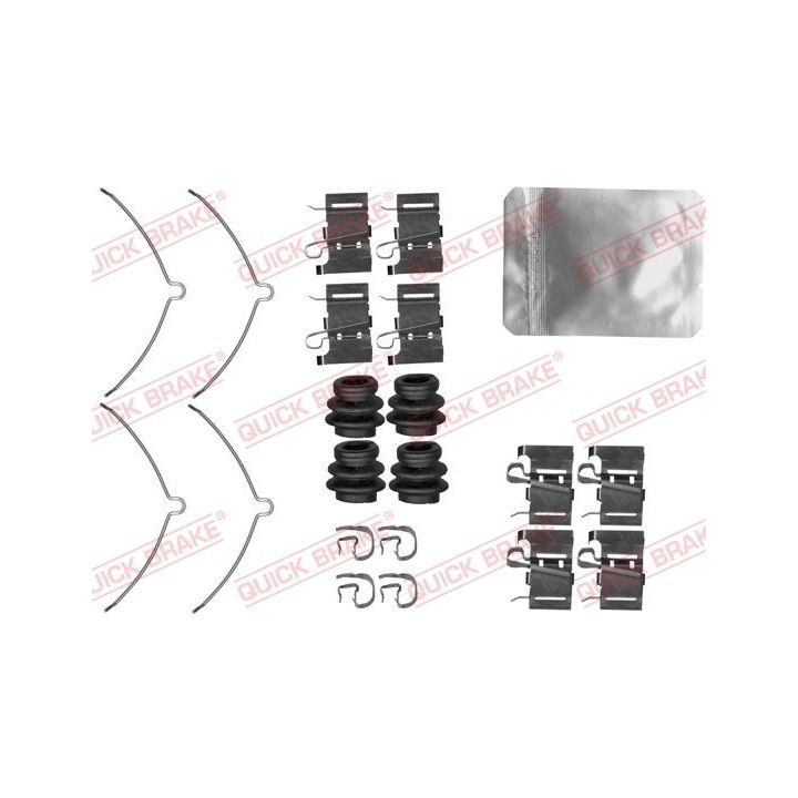 Priedų komplektas, diskinių stabdžių trinkelės QUICK BRAKE 109-0001
