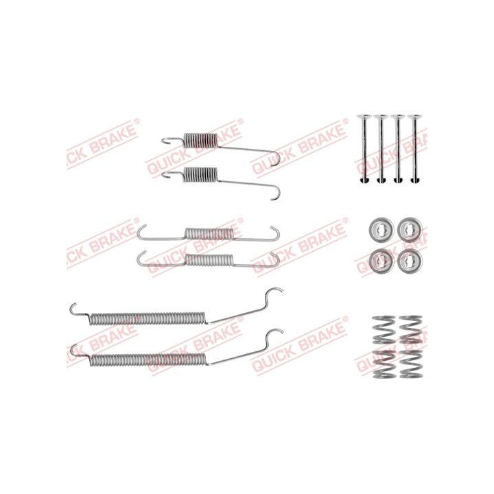 Priedų komplektas, stabdžių trinkelės QUICK BRAKE 105-0039