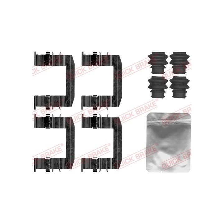 Priedų komplektas, diskinių stabdžių trinkelės QUICK BRAKE 109-1872