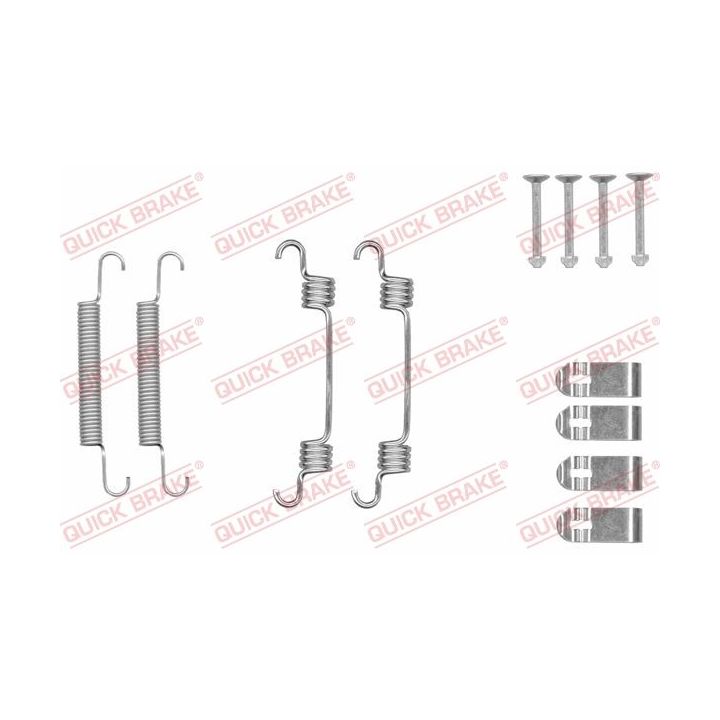 Priedų komplektas, stovėjimo stabdžių trinkelės QUICK BRAKE 105-0044