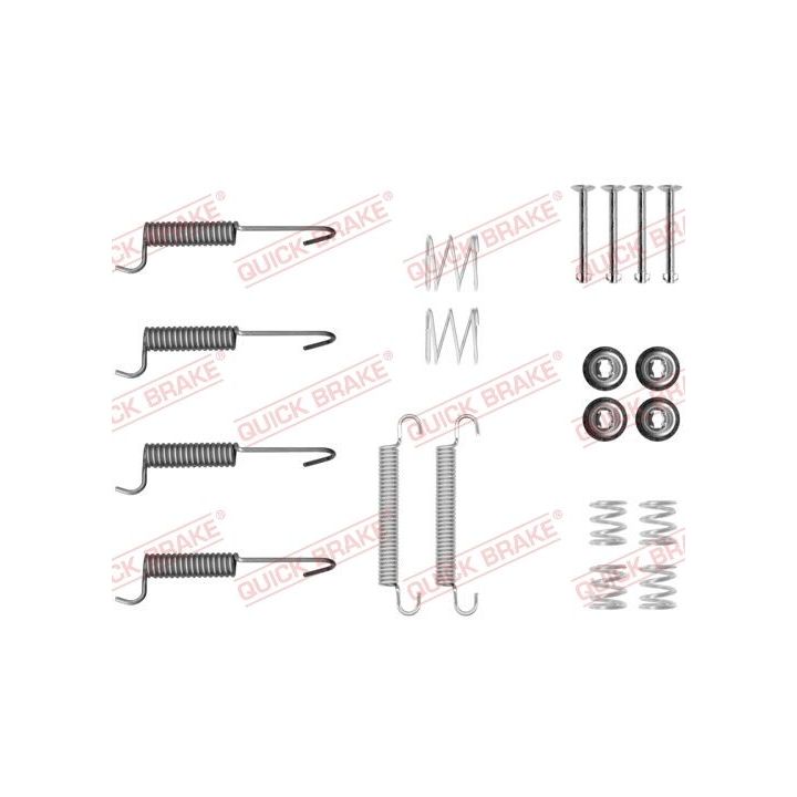 Priedų komplektas, stovėjimo stabdžių trinkelės QUICK BRAKE 105-0047