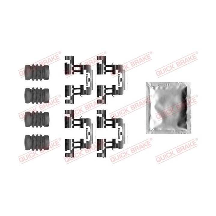 Priedų komplektas, diskinių stabdžių trinkelės QUICK BRAKE 109-0025