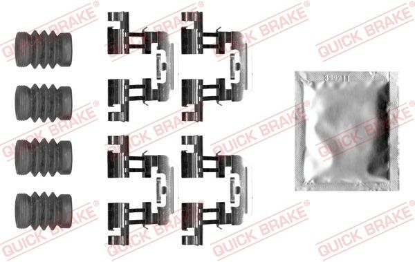 Priedų komplektas, diskinių stabdžių trinkelės QUICK BRAKE 109-0025