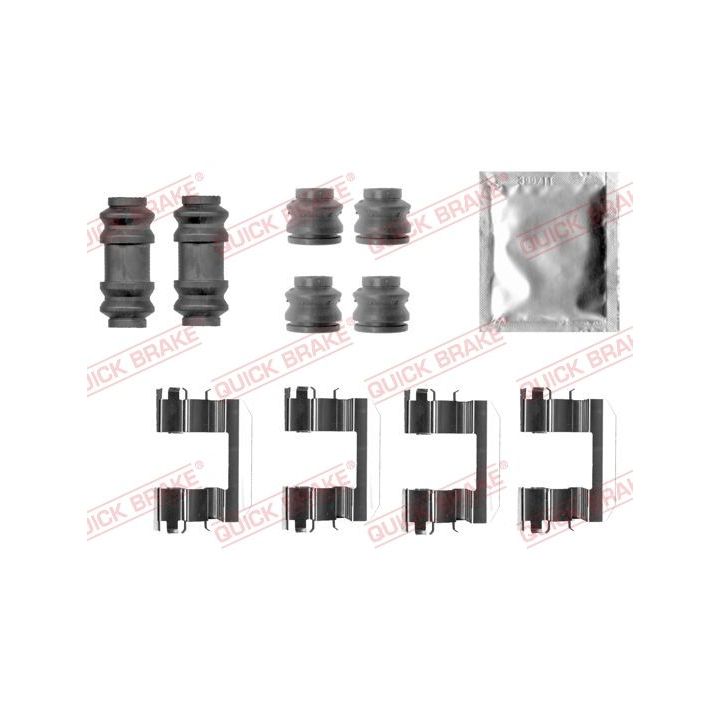 Priedų komplektas, diskinių stabdžių trinkelės QUICK BRAKE 109-0028