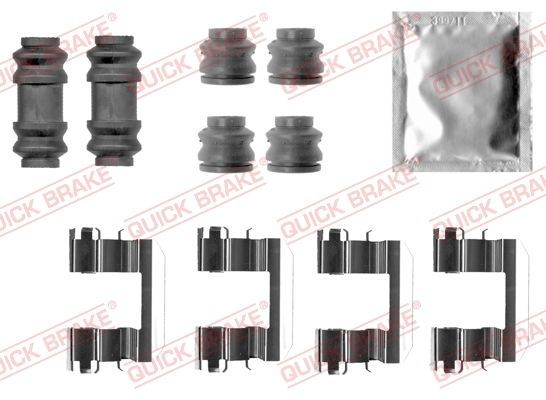 Priedų komplektas, diskinių stabdžių trinkelės QUICK BRAKE 109-0028