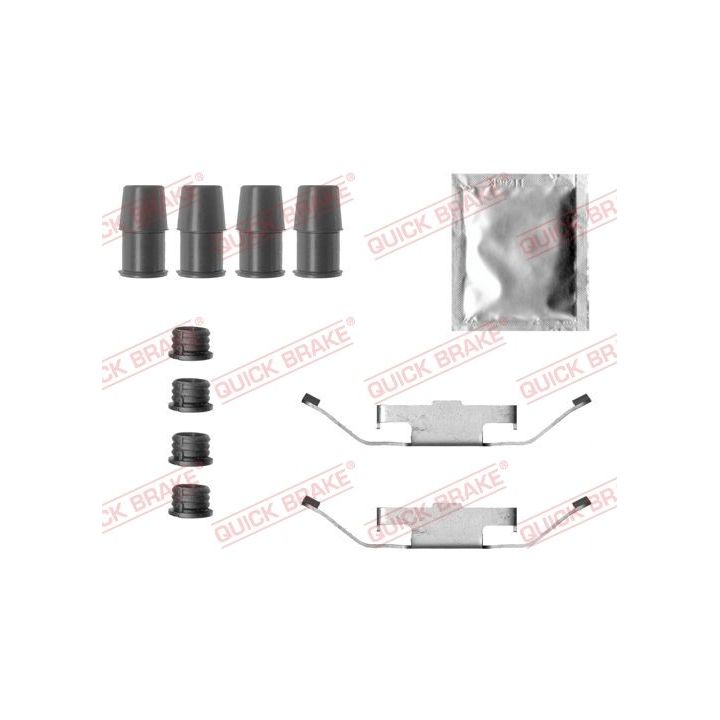 Priedų komplektas, diskinių stabdžių trinkelės QUICK BRAKE 109-0032