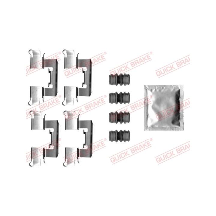 Priedų komplektas, diskinių stabdžių trinkelės QUICK BRAKE 109-0062