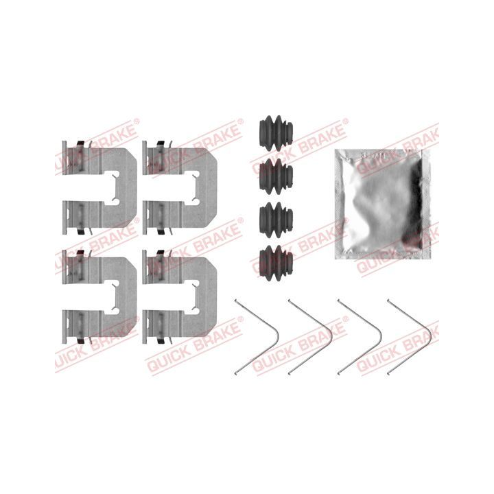 Priedų komplektas, diskinių stabdžių trinkelės QUICK BRAKE 109-0068