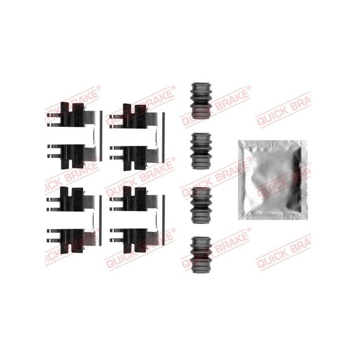 Priedų komplektas, diskinių stabdžių trinkelės QUICK BRAKE 109-0045