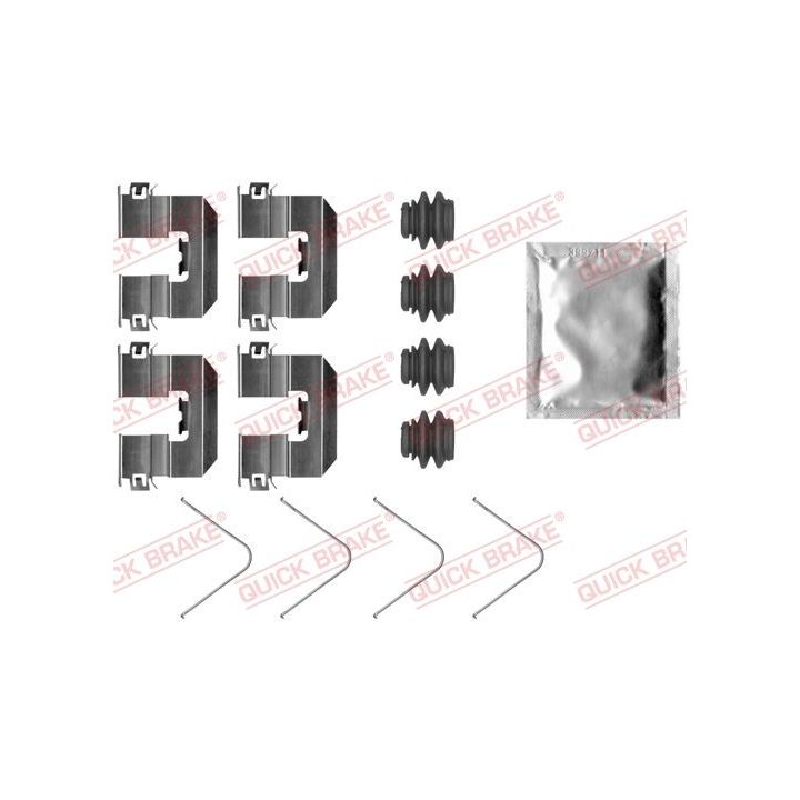 Priedų komplektas, diskinių stabdžių trinkelės QUICK BRAKE 109-0095