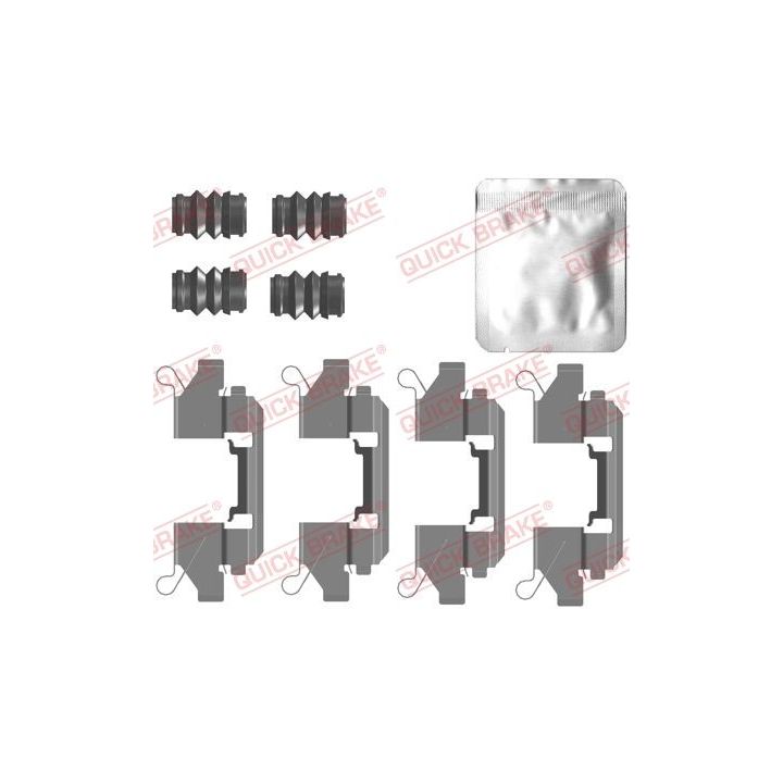 Priedų komplektas, diskinių stabdžių trinkelės QUICK BRAKE 109-0111