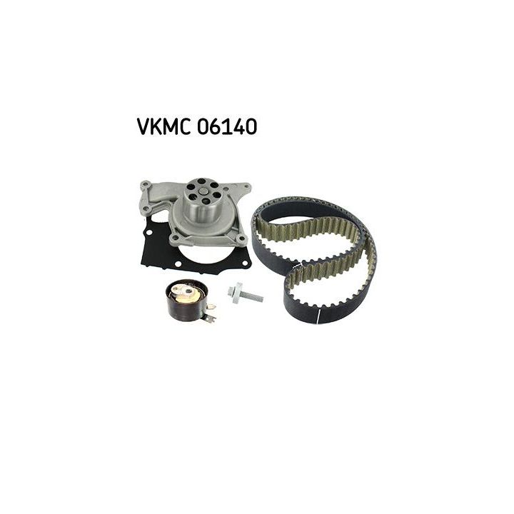 Vandens siurblio ir paskirstymo diržo komplektas SKF VKMC 06140