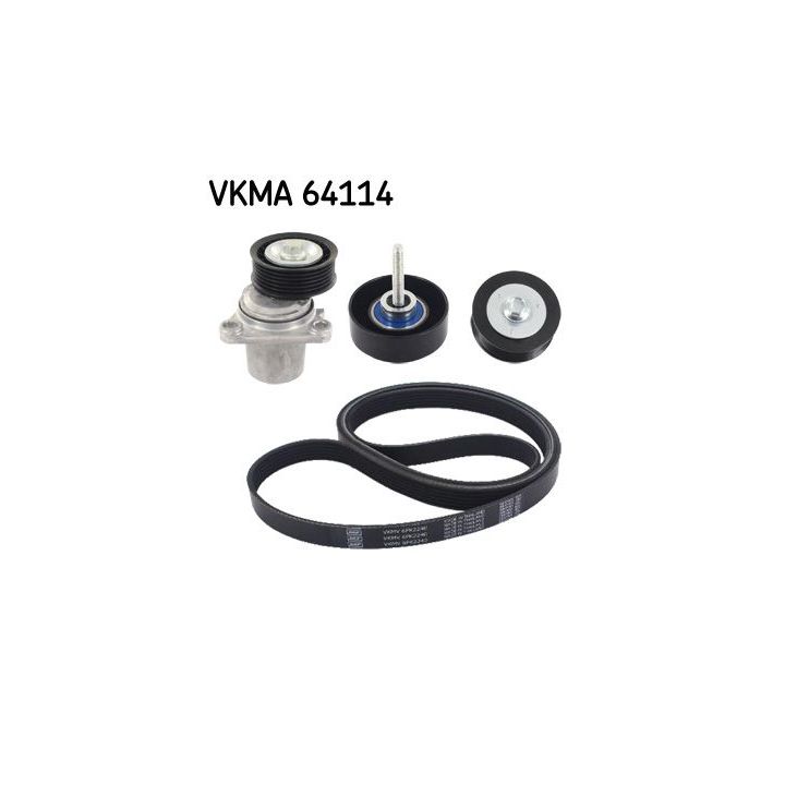 V formos rumbuotas diržas, komplektas SKF VKMA 64114