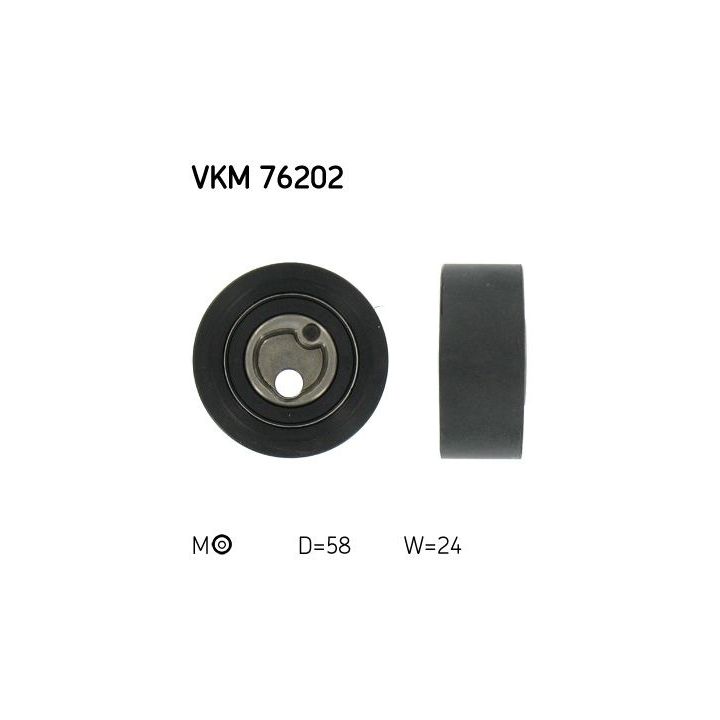 įtempiklio skriemulys, paskirstymo diržas SKF VKM 76202