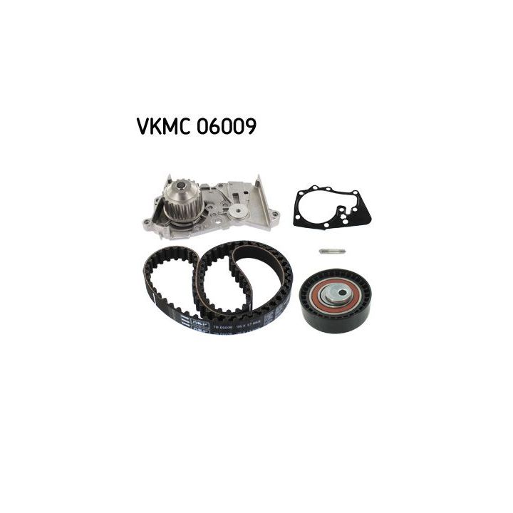 Vandens siurblio ir paskirstymo diržo komplektas SKF VKMC 06009