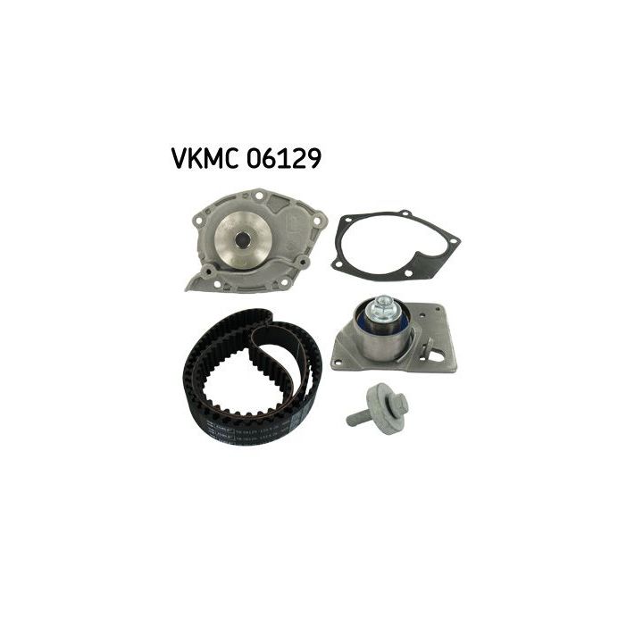Vandens siurblio ir paskirstymo diržo komplektas SKF VKMC 06129