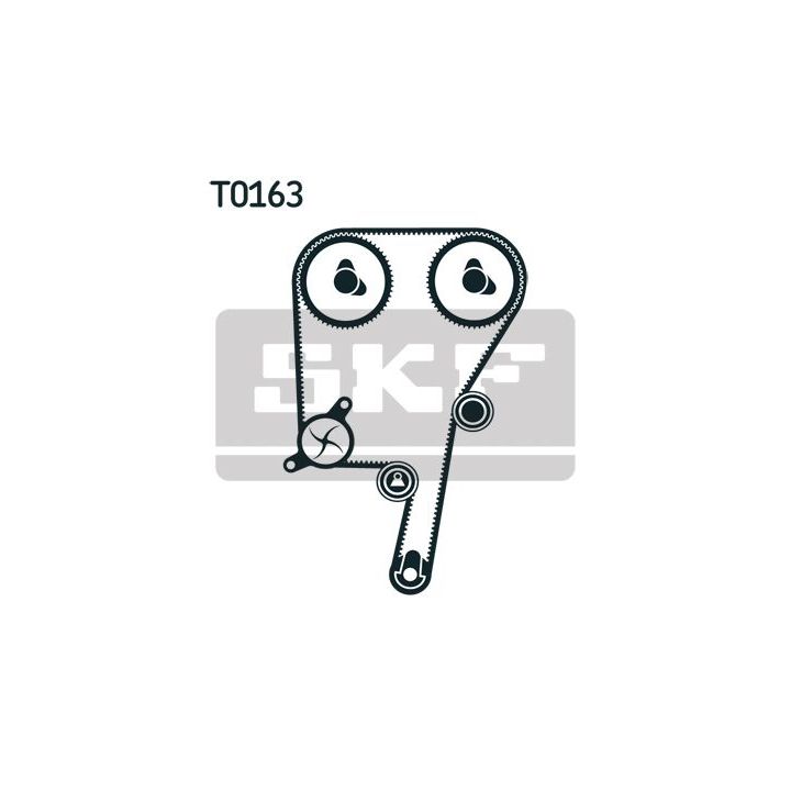 Vandens siurblio ir paskirstymo diržo komplektas SKF VKMC 06602