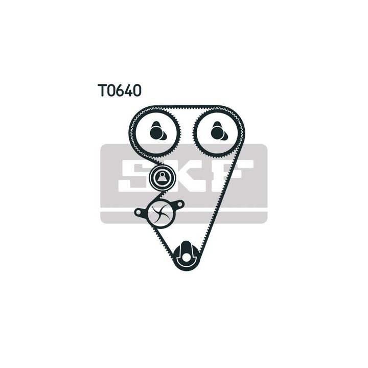 Vandens siurblio ir paskirstymo diržo komplektas SKF VKMC 07312