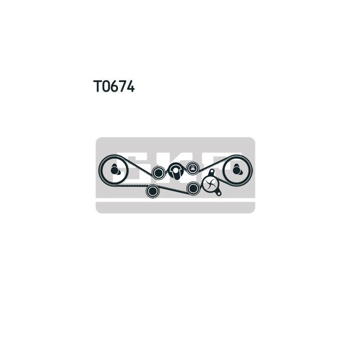 Vandens siurblio ir paskirstymo diržo komplektas SKF VKMC 98000