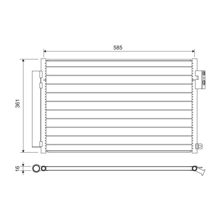 Kondensatorius, oro kondicionierius VALEO 822641